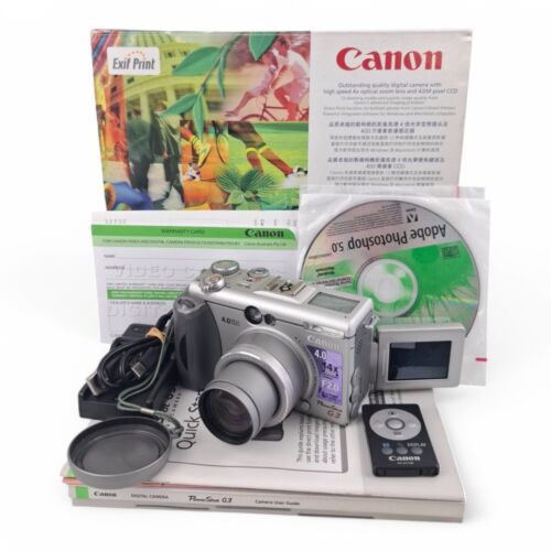 CANON POWERSHOT G3 DIGITAL CAMERA PC1032 4.0 MP Boxed