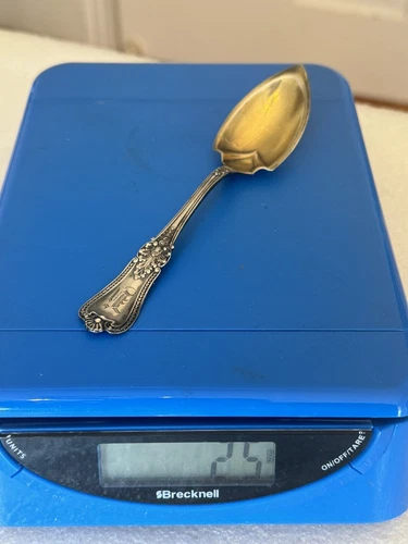 1893 Kensington by Gorham Sterling Silver Grapefruit Spoon 5 3/4" Gold Wash