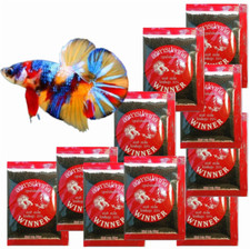 12x Betta fish food pets Granule highprotein enhances color accelerates growth.