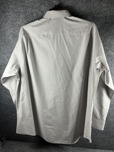 Croft and Barrow Shirt Gray Long Sleeve Wrinkle Resistant Men's 18 34/35 Nice - Picture 2 of 6