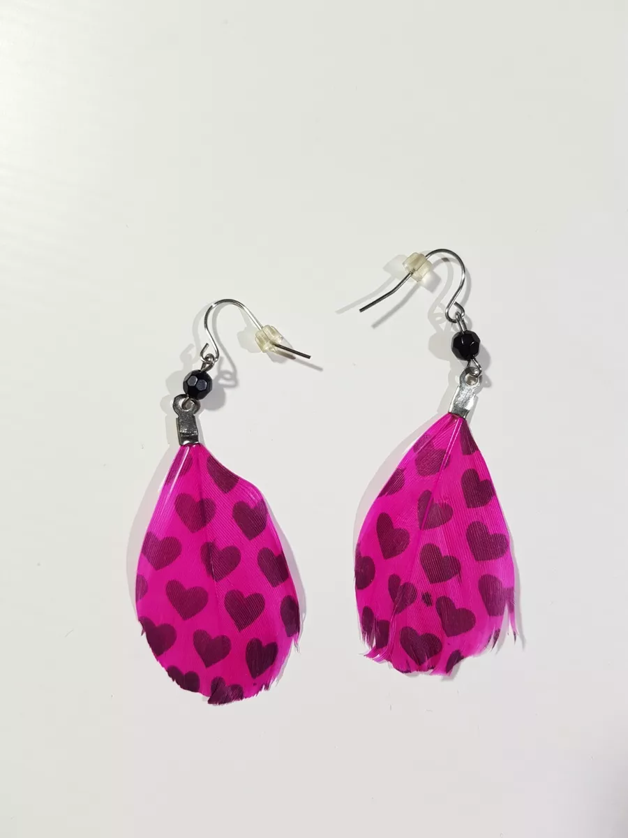 Claire's outlet feather earrings