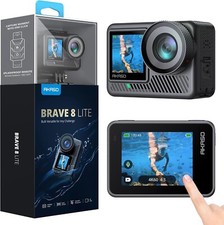 AKASO Brave 8 Lite Wasserdichte Action Kamera 4K60 Ultra HD 20MP Dual Screen
