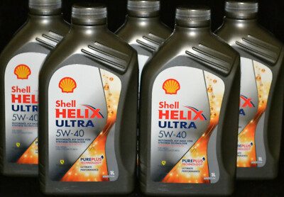 5x1 Liter Shell HELIX Ultra 5W-40 Motoröl 5W40 MERCEDES 229.5 Porsche A3 / B4 
