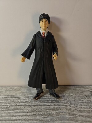 Vintage 2002 HARRY POTTER Action Figure Black Toy Doll Figure Moveable PVC?