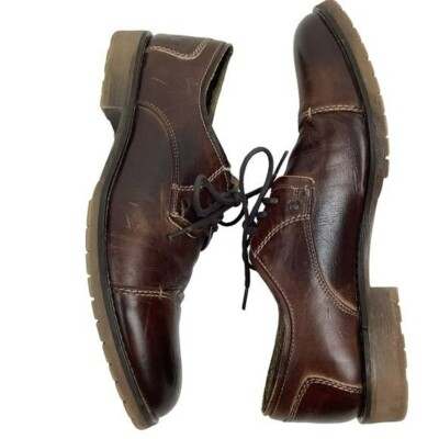 Men\'s 10.5 Bed-Stu Repeal Cap Toe Distressed Leather Derby Shoe Brown Tan Bed Stu | Shoes | Bedstu Repeal Cap Toe Distressed Leather  main image 4
