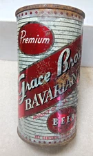 GB Grace Bros Bavarian  flat top  beer can , Los Angeles  CA  EMPTY