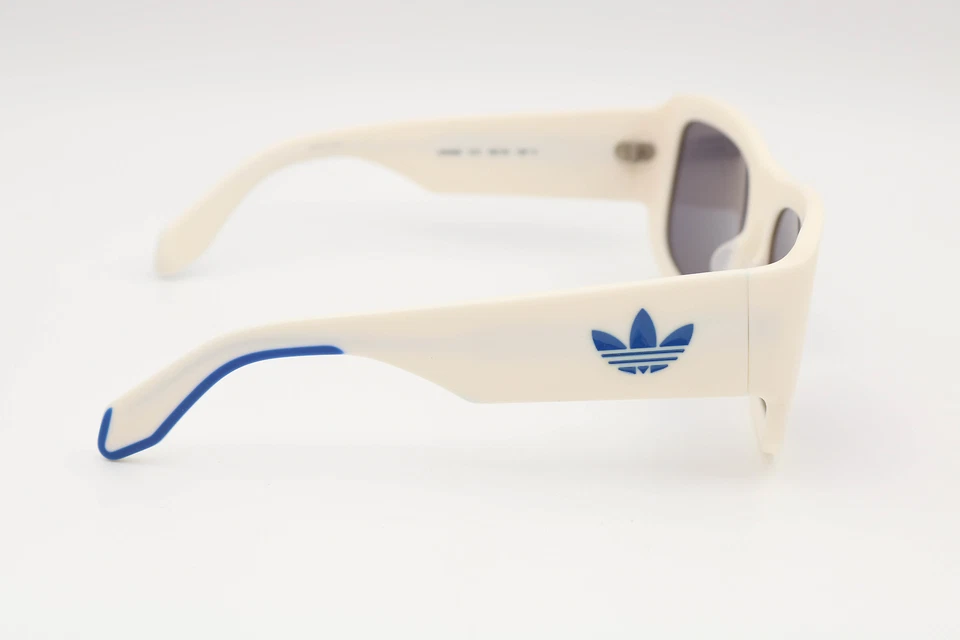 阿迪达斯Or0090 21X白色/蓝色方形太阳镜59-18-135 — 第 2/4 张图片