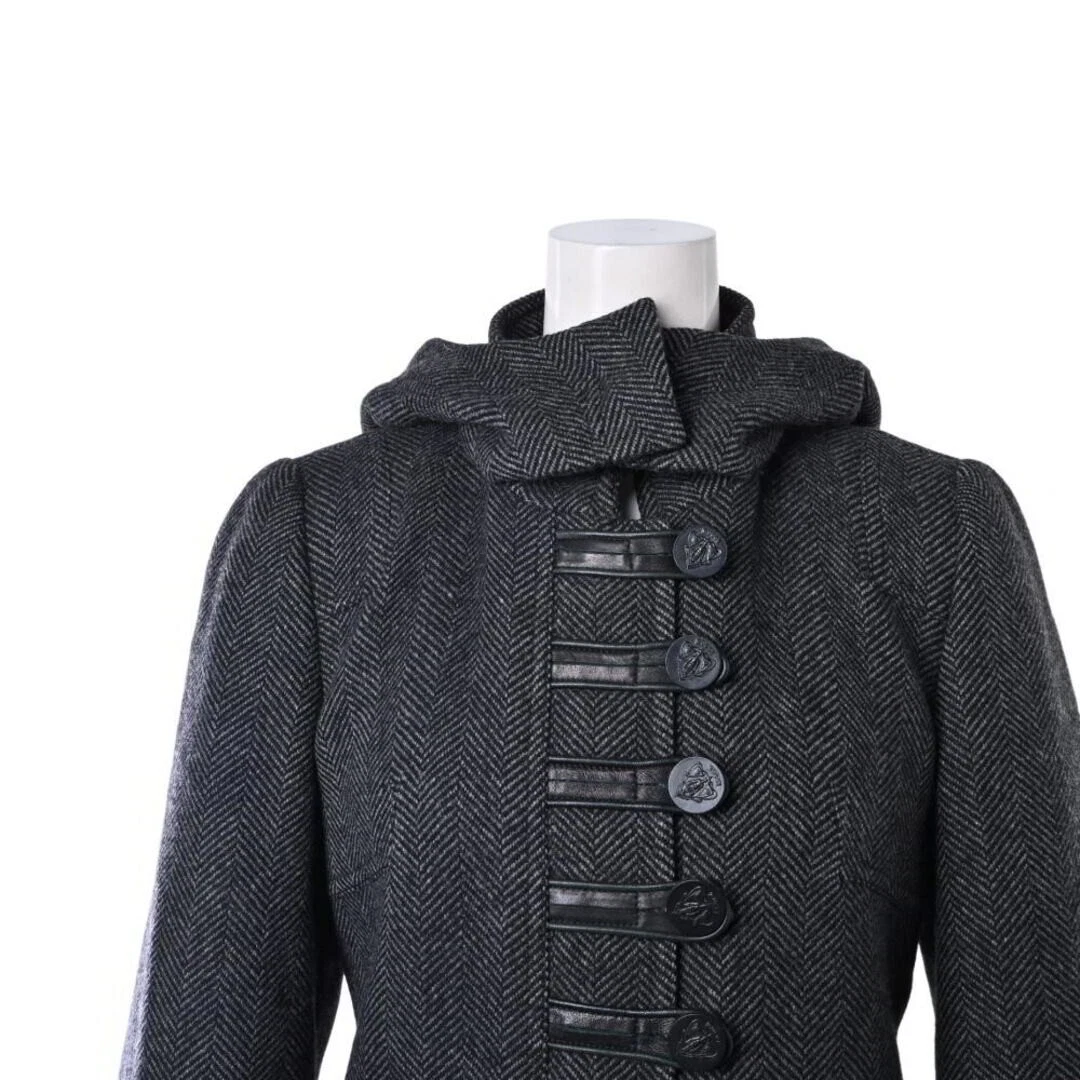 Gucci tweed giacca con cappuccio bluson donna