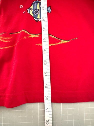 Vintage Bobbie Brooks Woman Red Fish Print Sz 18/20 Maxi Dress Lagenlook Summer - Picture 8 of 13