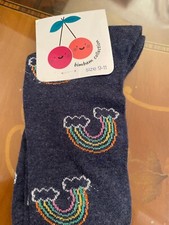 Girls navy Rainbow socks