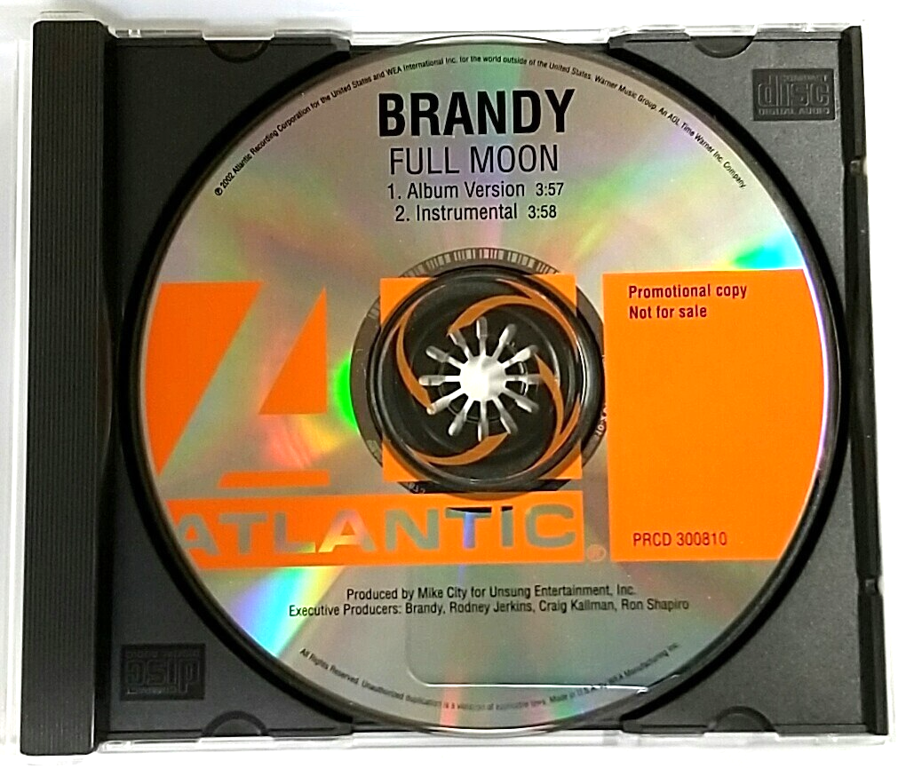 CD) Brandy – Full Moon, promo, PRCD 300810, Single, 2 Tracks, EX