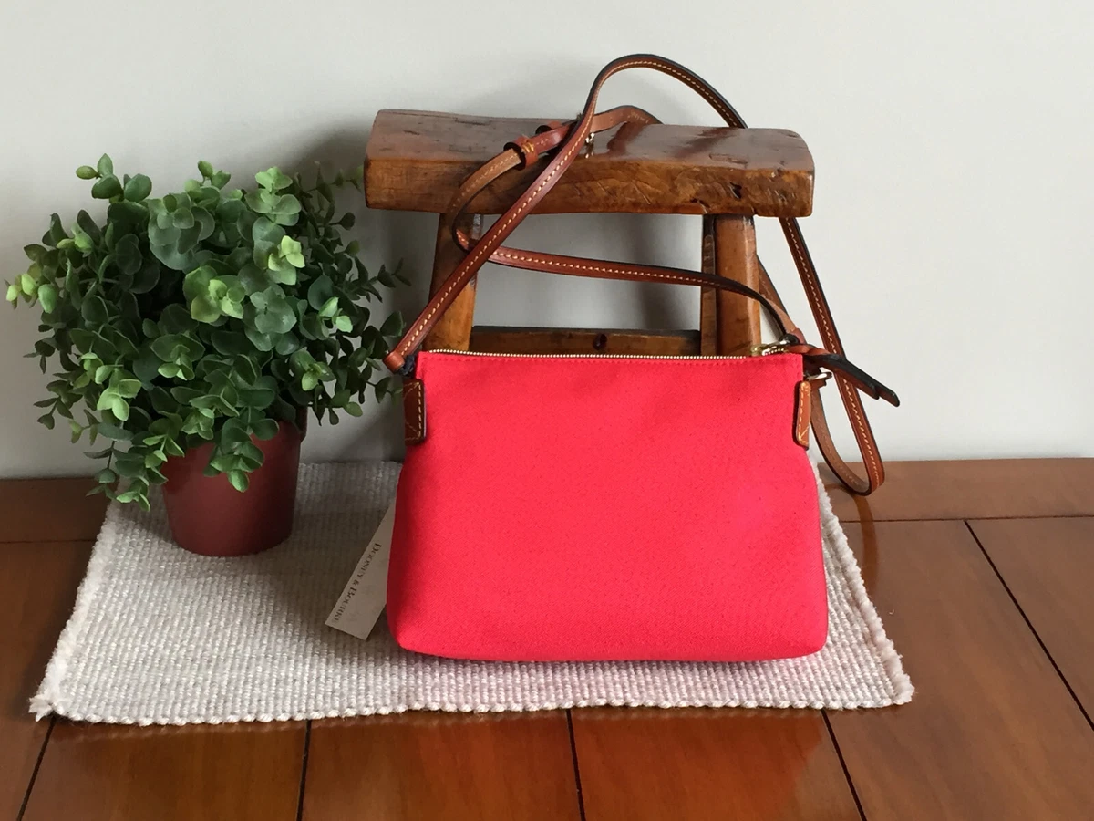 Dooney & Bourke Red Pouchette Nylon Crossbody Bag