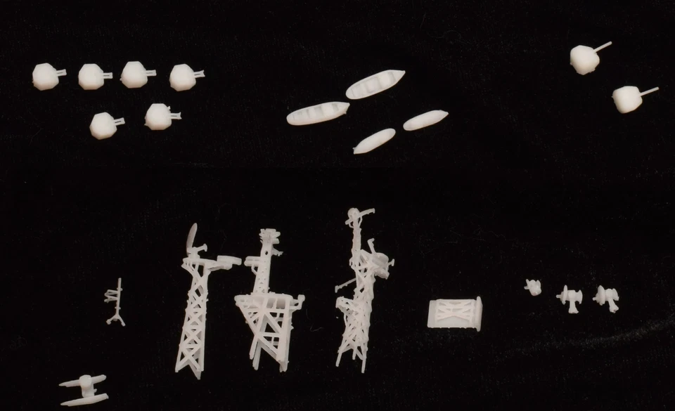  G-087 1/700 Francés Colbert Azul Marino Antiaéreo Crucero Blanco Resina Modelo Kit Foto 4 de 4