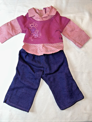 American Girl School Days Outfit #1 Retired 2010 Top & Pants Doll Clothes 18''