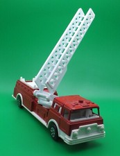 Vintage Diecast Tootsie Toy Aerial Ladder Fire Truck Engine Company 24 Red USA