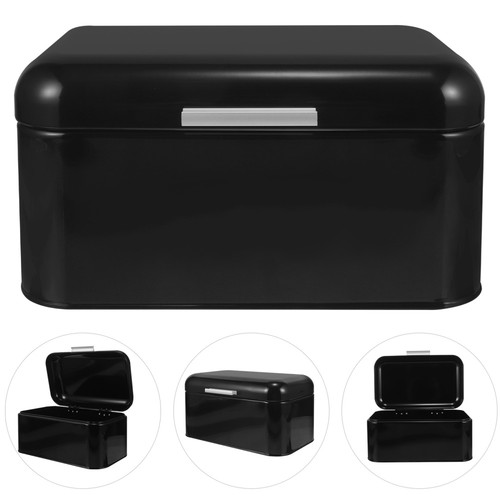 Tin Bread Box Saver Container Airtight Kitchen Countertop Table Keeper Holder