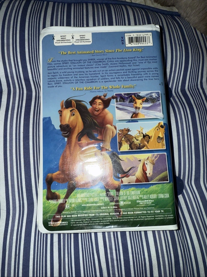 Spirit: Stallion of the Cimarron (VHS, 2002, Clamshell) - Image 3 of 4