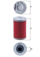 ÖLfilter Mahle OX 115 Filtereinsatz 41,5Mm FüR KTM Hard Enduro Duke Supermoto RC