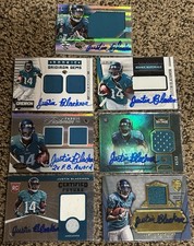 (7) Justin Blackmon Rookie Game Worn Patch Rc Lot Oddball *read* $RARE$ Jaguars