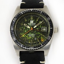 Vintage Tissot Seastar PR 516 Visodate Automatic Patina Dial Steel Mens Watch