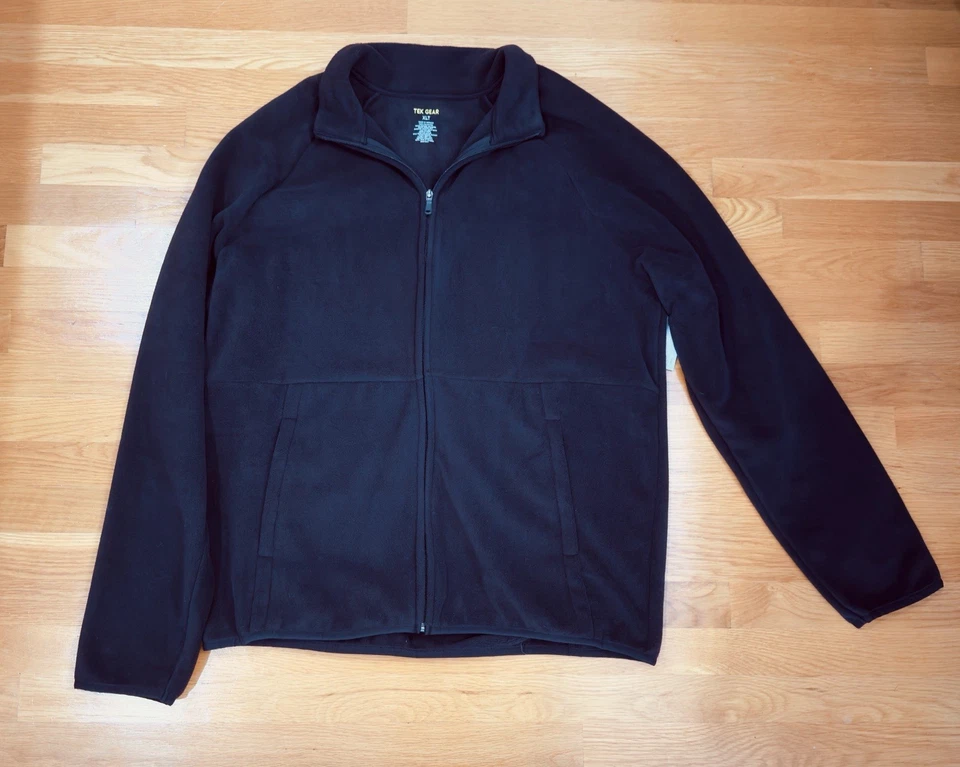 NUEVO CON ETIQUETAS Chaqueta de Vellón Tek Gear Bolsillos con Cremallera Completa Talla XL Alta Nueva Foto 3 de 4