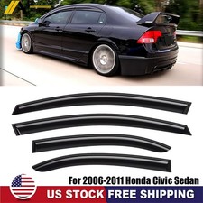 For 2006-2011 Honda Civic Sedan Window Visor Rain Guards Vent Shade Deflector