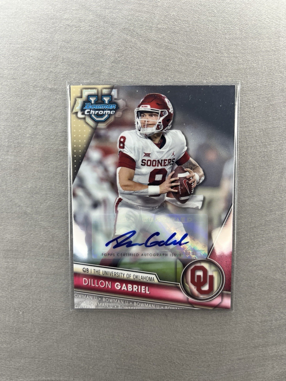 2023 Bowman University Chrome - Chrome Prospect Autographs Dillon Gabriel #150