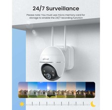 ieGeek Solar Security Cameras Wireless Outdoor, WiFi Surveillance Camera