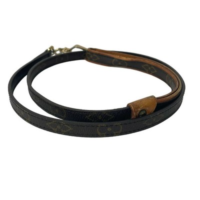 LOUIS VUITTON Leine Lesser Baxter MM Vachetta Leder Hund Haustier Zubehör Unisex