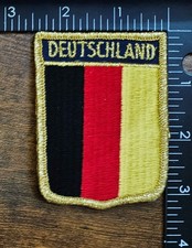 Deutschland Germany Travel Souvenir Collectible Gold Mylar Travel Patch