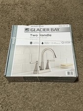 Glacier Bay Melina 4 in Centerset Bathroom Faucet 2 Handle Brushed Nickel NEW