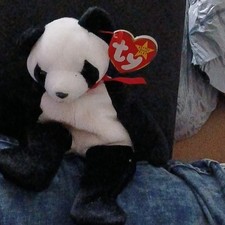 Ty Beanie Babies Original Panda Plush 1997 Toy for Ages 3 3-4 4-7 8-11 Years