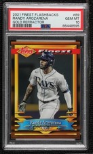 2021 Finest Flashbacks Gold Refractor 30/50 Randy Arozarena PSA 10 GEM MT 07m7