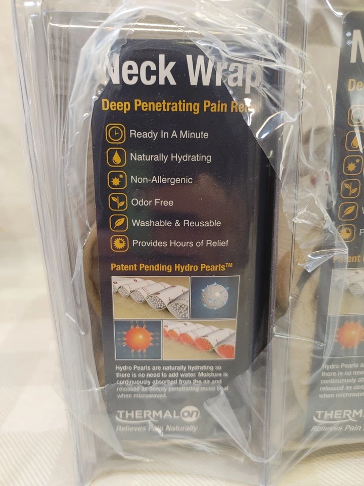 Pacote com 2 - Thermal-On, Húmido Calor, Envoltório para Pescoço, Reutilizável, Microondas, Pacotes Selados - Imagem 3 de 4