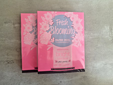 Fresh Blooming Pink Peony Bright Color Printe...