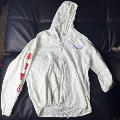 Arribai Men's Full-Zip Hoodie White Ambergris Divers Belize Scuba Diving 2XL