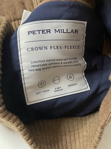 Peter Millar Crown Flex Fleece Wool Vest Quilted XL - Picture 5 of 9