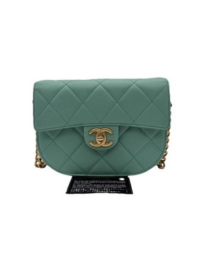 Chanel Moon Flap Messenger Bag Quilted Calfskin Mini 2022 PM25040163