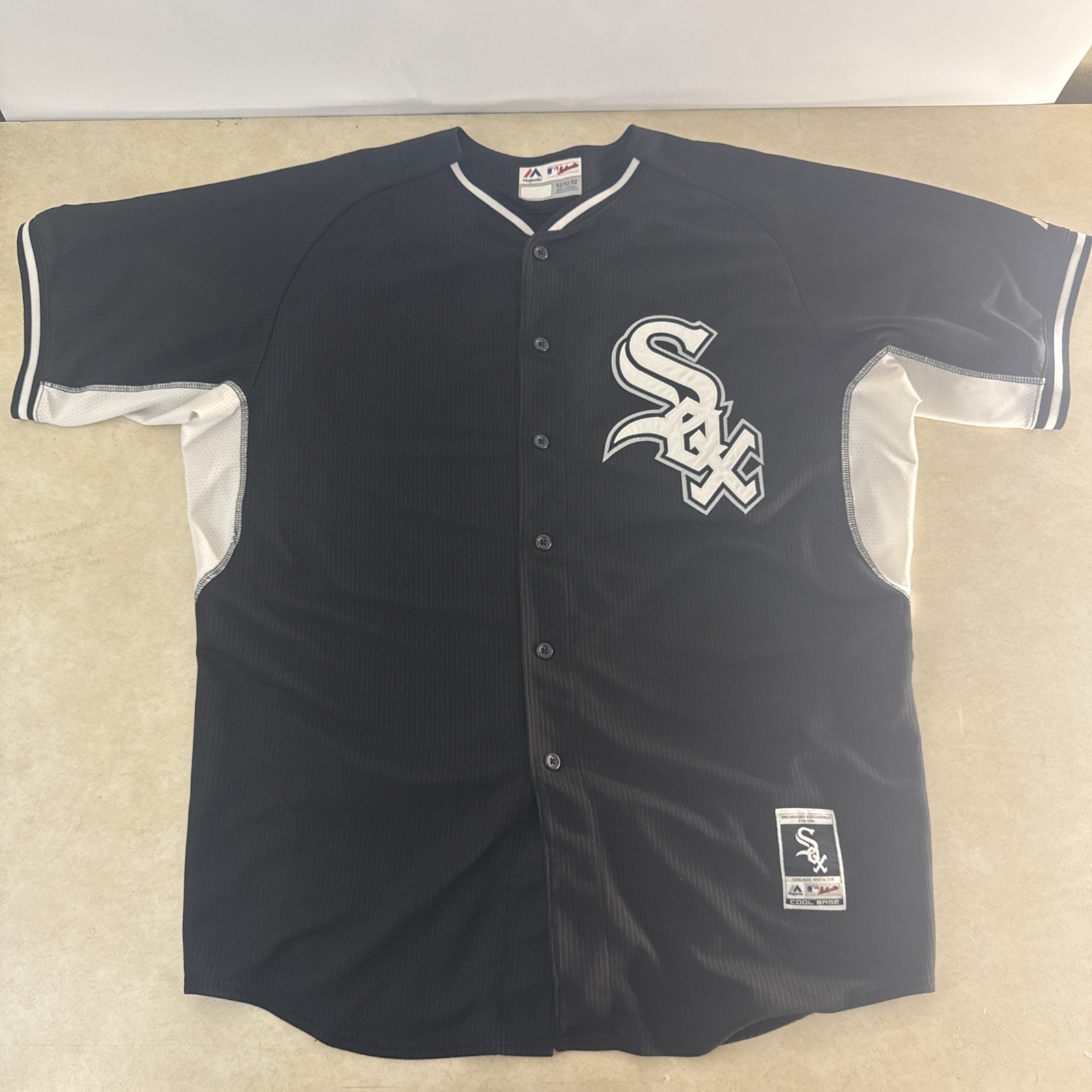 Chicago White Sox Jersey Size 52 Black Exclusively Cool Base Authentic Pro Cut