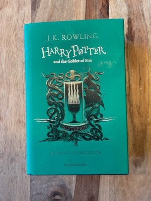 Harry Potter Goblet of Fire Slytherin House Edition Hardcover 1st Printing