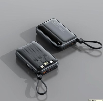 Mini Powerbank 1000000mAh USB-C Externer Batterie 4USB Ladegerät für Alle Handys