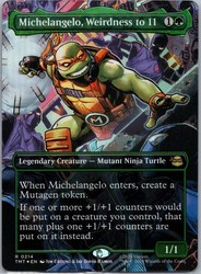 Michelangelo, Weirdness to 11 (Borderless) Foil - Teenage Mutant Ninja Turtles