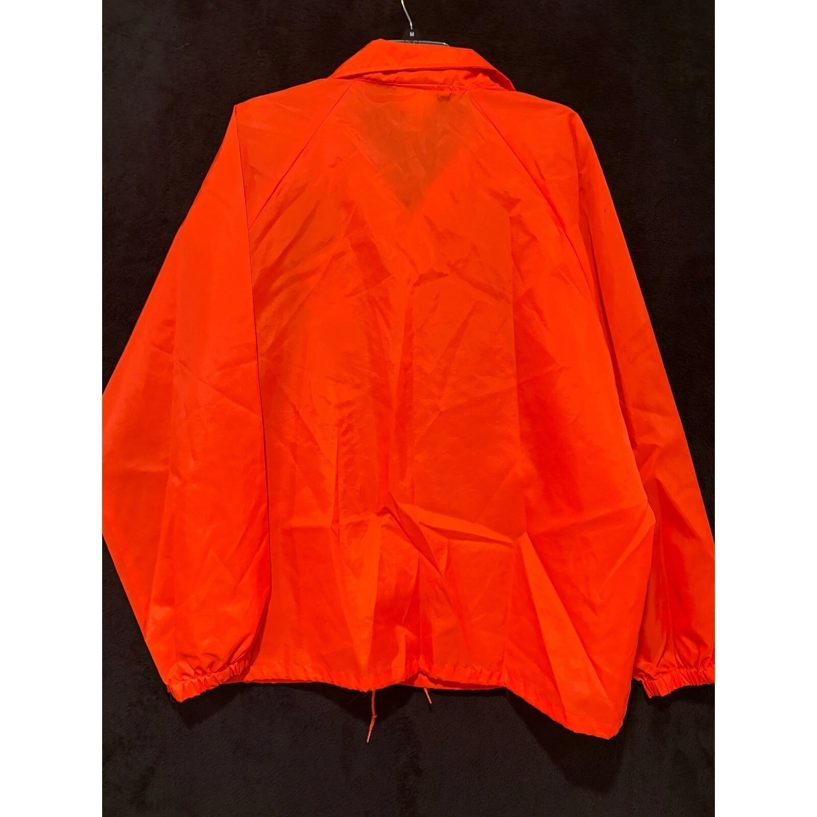 Hartwell Mens Jacket XL Orange Clemson Tigers Coaches Nylon Snap Logo Vintage image 7