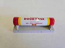 Vintage Shell Oil Co Shell Door Ease Advertising Oiler Tube & Display Block