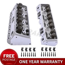 2aluminum Cylinder Heads For Sbc Chevy 350 190cc 64cc Straight Spark 129006601