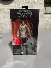Star Wars Black Series 6   112 JEDI MASTER KIT FISTO NEW NEVER OPENED MINTY