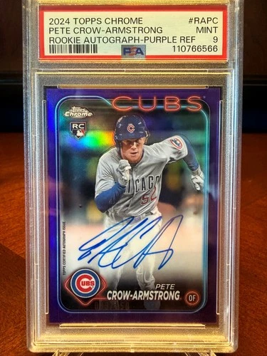 2024 Topps Chrome Pete Crow-Armstrong PSA 9
