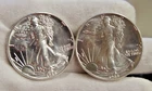 (2) 1988 US Silver Eagle $1 Gem Unc Better Date.