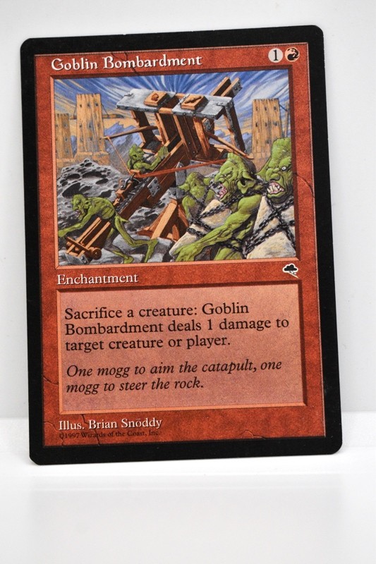 MTG, GOBLIN BOMBARDMENT, TEMPEST, NM, NEVER PLAYED