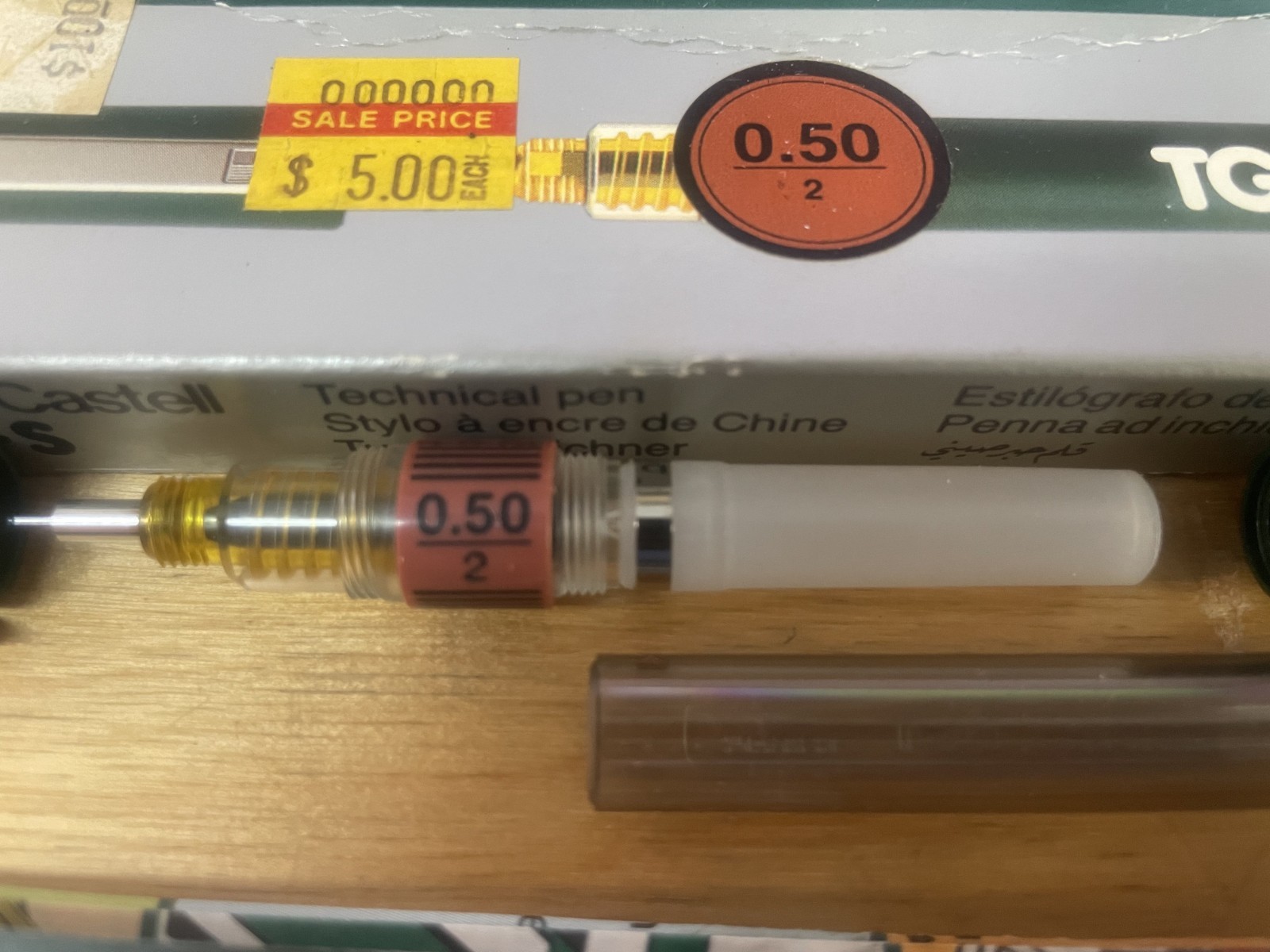 New Vintage Faber Castell TG1-S Technical Pen 0.50 / 2 Rapidograph Drafting